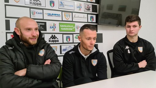 Calcio, Albenga. Sala stampa ricca con Sogno, Trofo e Mastroippolito: &quot;Impatto fantastico con tutto l'ambiente&quot; (VIDEO)