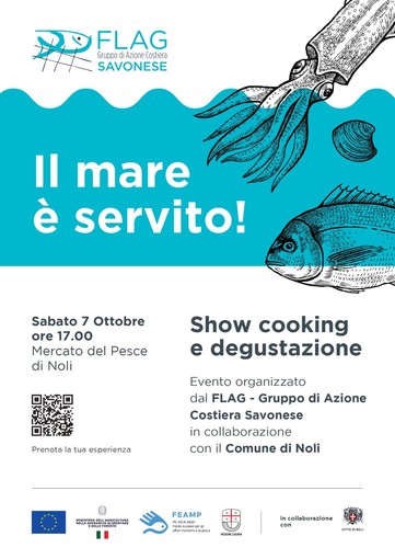 Lo Show Cooking &quot;Il mare è servito&quot; arriva venerdì 7 ottobre a Noli