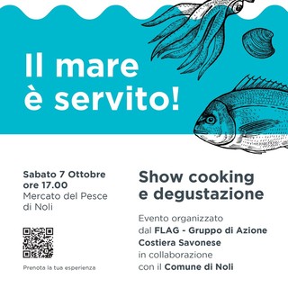 Lo Show Cooking &quot;Il mare è servito&quot; arriva venerdì 7 ottobre a Noli