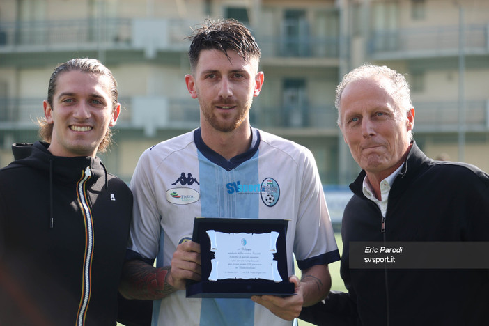 Calcio, Pietra Ligure. Filippo Pili cento volte biancoceleste: &quot;Simbolo e anima della nostra società&quot;