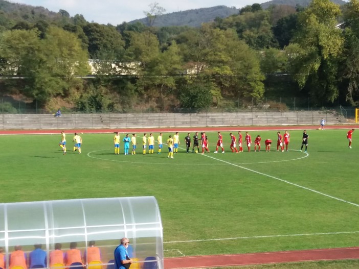 Eccellenza, la Cairese vince e convince: Saviozzi e Alessi stendono la Genova Calcio