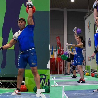 Kettlebell. Solo primi posti per i finalesi Borghello e Colella al WKSF European Championship 2024 di Pescara