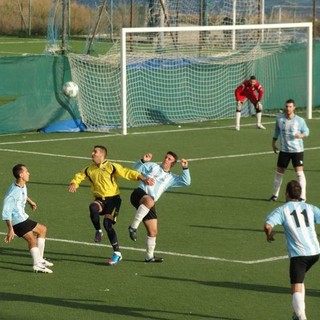 Una delle immagini della partita tra Sanremese e Borgio Verezzi