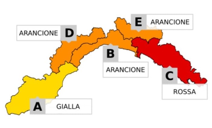 Allerta Meteo. Forte maltempo in arrivo in Liguria. Massima attenzione dal levante savonese allo spezzino