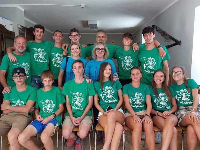 I ragazzi dell’Atletica Arcobaleno di Celle Ligure si allenano sui sentieri di Argentera