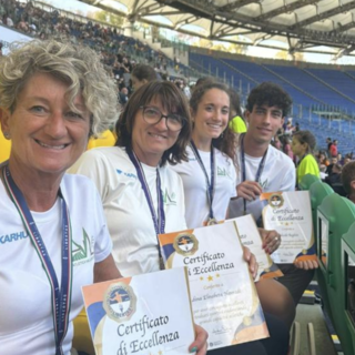 Atletica Val Lerrone. Premiazioni speciali all'Olimpico di Roma nel segno della Libertas