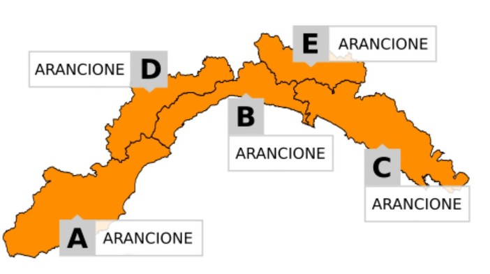 Forti temporali in arrivo. Scatta l'allerta arancione sull'intera Liguria