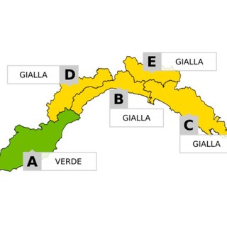 Maltempo, in arrivo l'allerta gialla per temporali sulla Liguria centrale e di levante