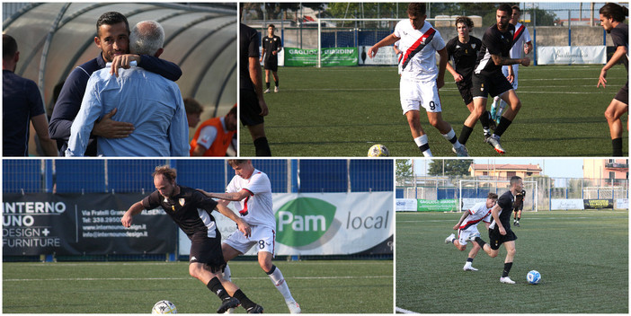 Calcio, Di Salvatore e Beluffi regalano l'ultima gioia dell'anno all'Albenga: la fotogallery dell'amichevole con la Primavera del Genoa