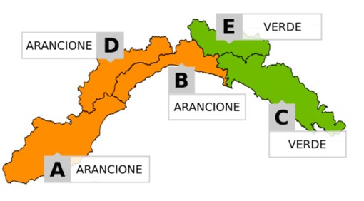 Allerta Meteo: l'Arpal conferma la cessazione del livello arancione dalle 14:00