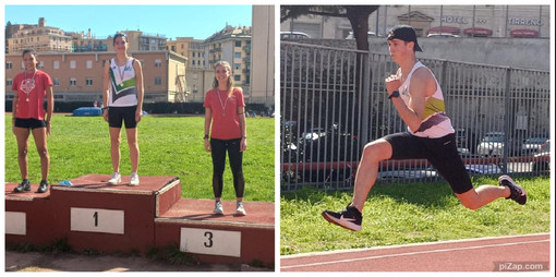 Atletica Val Lerrone. Un oro e un quarto posto a Genova per Anna Garibaldi e Nicolò Parodi