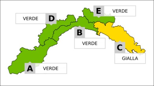 Allerta gialla sul Levante, via libera al programma dilettantistico