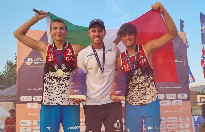 Beach Volley. L'Under 18 del CT Emanuele Sbravati è Campione d'Europa, in Georgia trionfa la coppia Lurisci - Zoeschg (VIDEO)