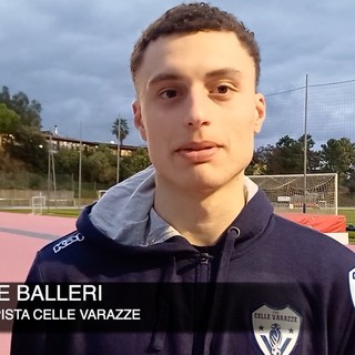 Calcio, Celle Varazze. Balleri match winner contro la Carcarese: &quot;Tre punti che ci danno fiducia in vista di Loano&quot; (VIDEO)