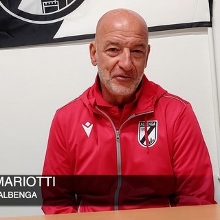 Calcio, Albenga. La vittoria sul Fossano ha una doppia valenza per mister Mariotti: &quot;Felice per tutto l'ambiente, il velo di diffidenza attorno alla squadra cadrà&quot; (VIDEO)