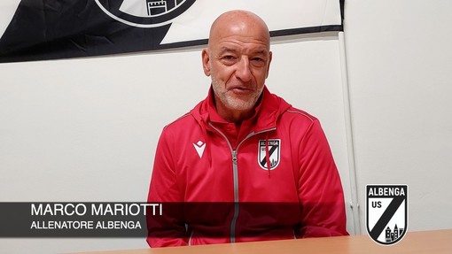 Calcio, Albenga. La vittoria sul Fossano ha una doppia valenza per mister Mariotti: &quot;Felice per tutto l'ambiente, il velo di diffidenza attorno alla squadra cadrà&quot; (VIDEO)