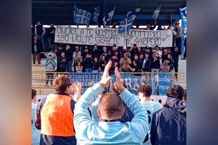 Calcio, Albissole. Mister Sarpero festeggia le 150 panchine ceramiste battendo il Little Club: &quot;Tifo per questi colori, gara vinta con merito&quot; (VIDEO)