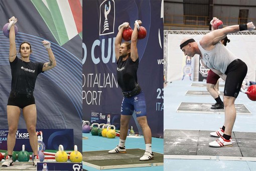 Kettlebell. Finale sempre sugli scudi con Borghello, Viola e Colella: è qualificazione ai mondiali WKSF