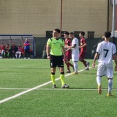 Calcio, Prima Categoria. Impresa Pontelungo a Camporosso, la doppietta di Sfinjari porta i granata in vetta alla classifica