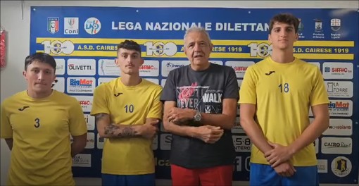 Corsa, qualità e fisico. La Cairese presenta i giovani Ponzo, Insolito e Turone (VIDEO)