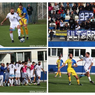 Calcio. L'Imperia fa suo il big match con la Cairese. Gli scatti del 2-0 nerazzurro (FOTOGALLERY)