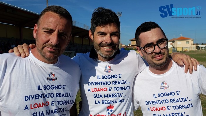 Calcio, San Francesco Loano. Missione compiuta per i fratelli Burastero e Andrea Ferrara: &quot;La città è tornata dove le compete&quot; (VIDEO)