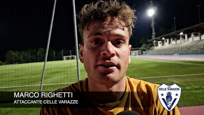 Calcio, Celle Varazze. Marco Righetti subito a segno contro l'Albissole: &quot;La società ha impiegato poco tempo a convincermi. La rosa forte e con ragazzi a posto&quot; (VIDEO)