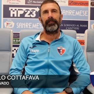 Calcio, Vado. Cottafava dopo lo 0-0 di Sanremo: &quot;Positivo dare continuità, potevamo avere un po' di convinzione in più in attacco&quot; (VIDEO)