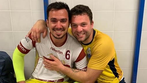 Federico Carle (a sinistra) e Dario Roccella (a destra) - foto dalla pagina Facebook Volley Finale