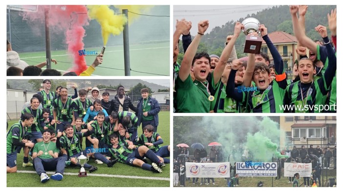 Calcio, Juniores. Il Legino è campione regionale, il video e gli scatti della festa verdeblu