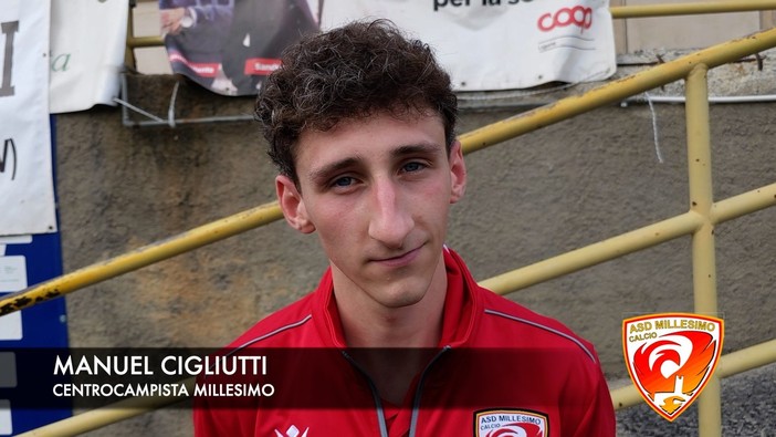 Calcio, Millesimo. Ordine e personalità per Manuel Cigliutti: &quot;Importante vincere a Legino, dopo l'espulsione di Facello ci siamo compattati&quot; (VIDEO)