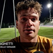 Calcio, Celle Varazze. Marco Righetti subito a segno contro l'Albissole: &quot;La società ha impiegato poco tempo a convincermi. La rosa forte e con ragazzi a posto&quot; (VIDEO)