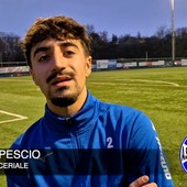 Calcio, Ceriale. Mente fredda e cuore caldo per Andrea Pescio: &quot;Vogliamo rimanere lassù, il gol è dedicato alla mia famiglia e alla mia fidanzata&quot; (VIDEO)