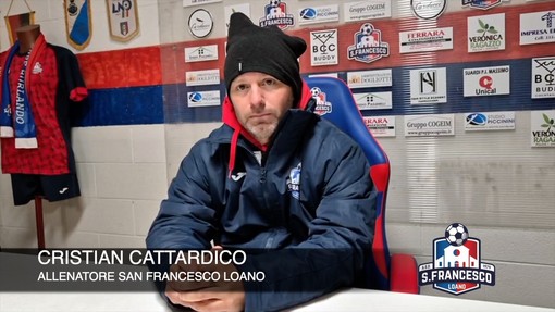 Calcio, San Francesco Loano. Cattardico non ha appunti da fare ai suoi: &quot;Abbiamo dominato una corazzata come il Celle Varazze per 85 minuti&quot; (VIDEO)