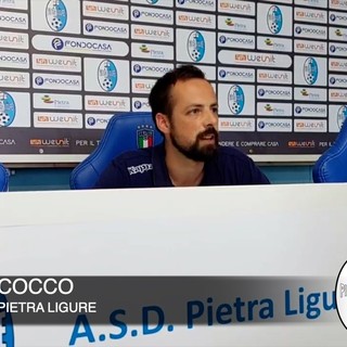 Calcio, Pietra Ligure. Cocco tiene la barra dritta: &quot;Impossibile non soffrire in inferiorità numerica, ma la semina porta sempre un raccolto&quot; (VIDEO)