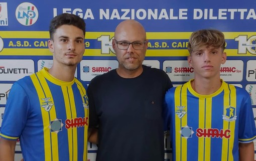 Calcio, Cairese. Presentati i giovani Leone e Federico