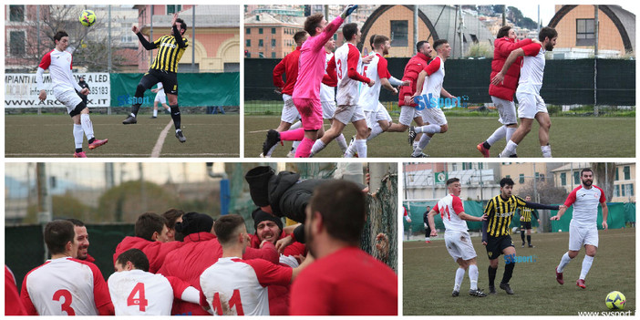 Calcio. Colpaccio Q&amp;V a Pra. Gli scatti della vittoria biancorossoviola (FOTOGALLERY)