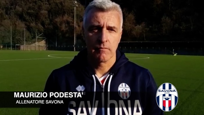 Calcio, Savona. Ripartenza al meglio per Podestà dopo lo stop Covid: &quot;Era un'incognita, si iniziano a vedere i principi di gioco&quot; (VIDEO)