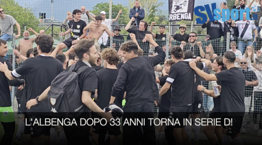 Calcio. ALBENGA IN SERIE D. ECCO LA FESTA DAL NAZARIO GAMBINO (VIDEO)