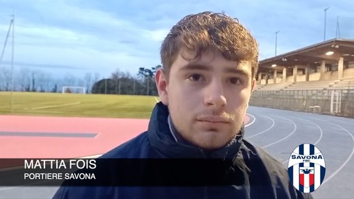 Calcio, Savona. Prima da titolare in campionato e cleen sheet per Mattia Fois: &quot;Avanti così, una gara alla volta&quot; (VIDEO)