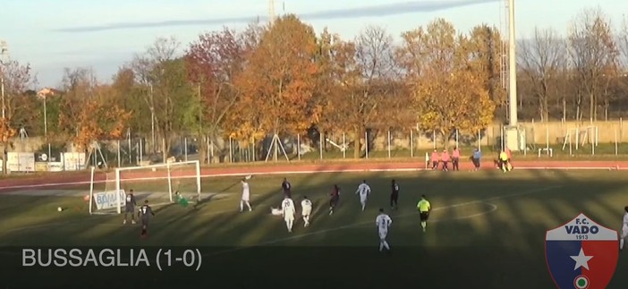 Calcio, Vado. Capra apparecchia, Bussaglia spacca la porta: i rossoblu espugnano 1-0 Saluzzo (VIDEO)