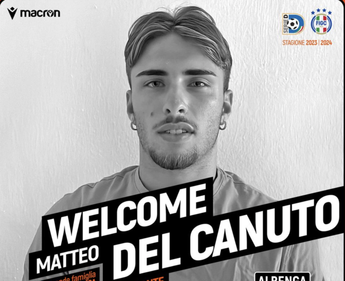 Calciomercato, Albenga. Nuovo innesto in attacco, è il 2004 Matteo Del Canuto