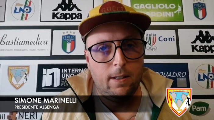 Albenga, vittoria di sofferenza per il presidente Marinelli: &quot;I 12 punti un orgoglio. Savona e Bacigalupo? Ora il mio cuore è ingauno e basta&quot; (VIDEO)