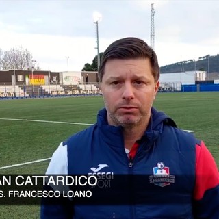 S. Francesco Loano. Cattardico tranchant: &quot;I gol di Auteri e Guardone sono stati calcio, il resto della gara no&quot; (VIDEO)