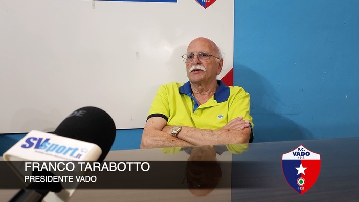 Calcio, Vado. Il presidente Tarabotto esalta lo spirito visto con la Sanremese: &quot;La squadra così mi piace da morire&quot; (VIDEO)