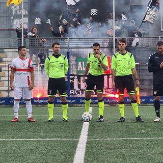 Calcio, Eccellenza. L'Albenga suona la sesta sinfonia, il gol di Beluffi piega la Genova Calcio