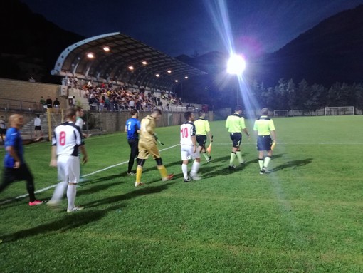 Calcio, Coppa Italia di Eccellenza. Il derby è dell'Imperia grazie a Daddi e Ymeri, all'Albenga non basta il penalty di Gaggero