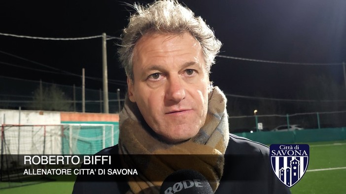 Calcio, Città di Savona. Ottimi segnali per Biffi dopo il 2-0 allo Speranza: &quot;Squadra d'attacco ma ben equilibrata, temevo la partita con i rossoverdi&quot; (VIDEO)