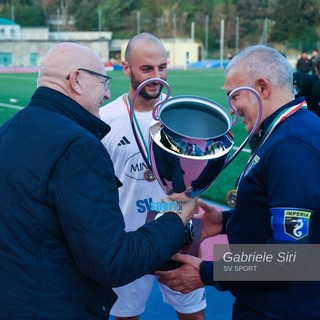 Imperia calcio, mister Buttu: “I miei ragazzi hanno meritato la Coppa, ma dal 7 gennaio inizia un altro campionato”