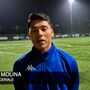 Calcio, Ceriale. La semifinale di andata di Coppa la firma Molina: &quot;Gara preparata nei dettagli, lì abbiamo fatto la differenza&quot; (VIDEO)